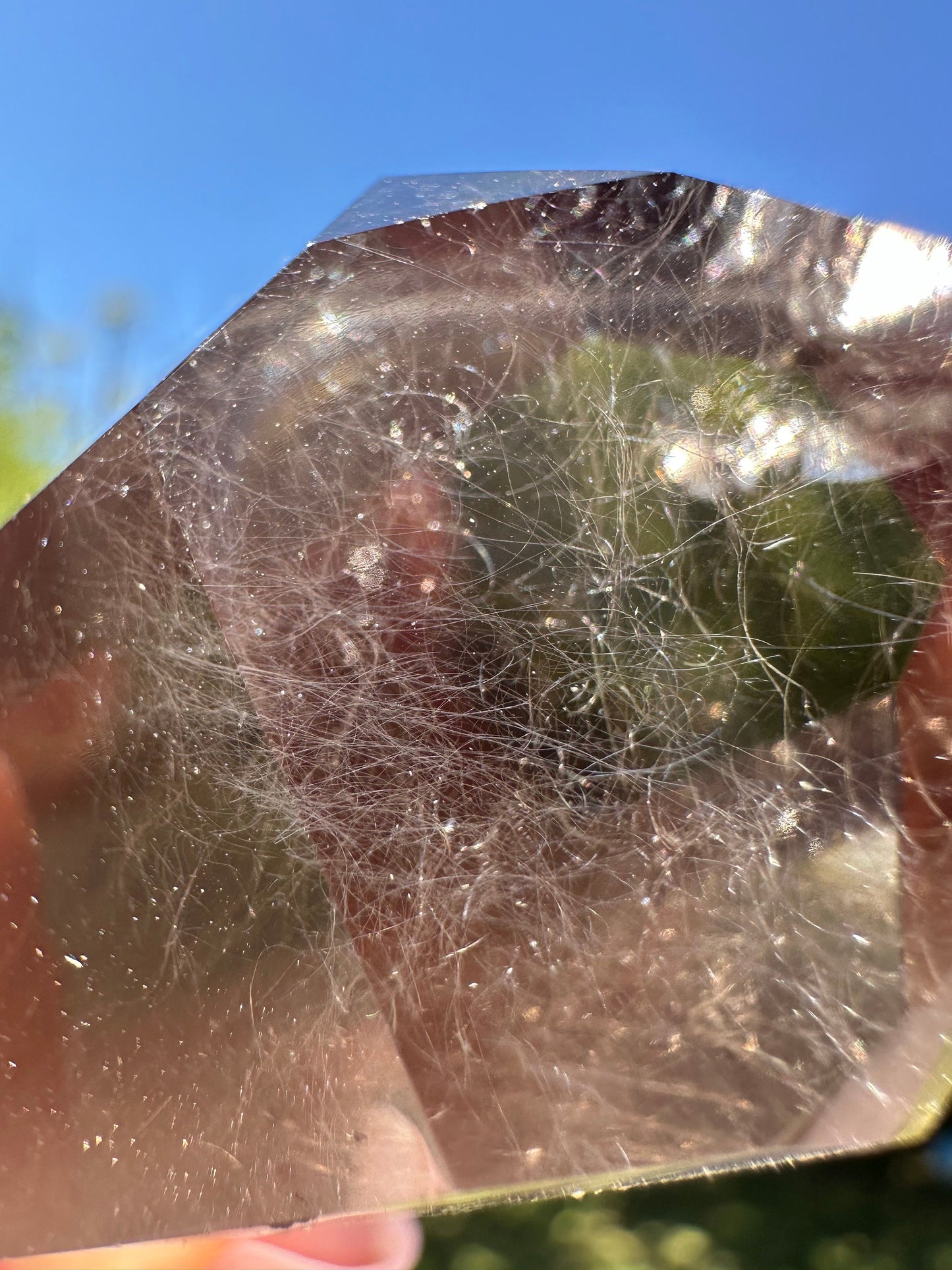 Silver Rutilated Smoky Quartz Rare Rutile Quartz High Quality
