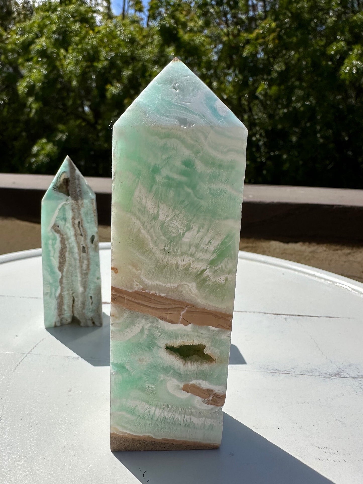 Rare grade Caribbean Calcite/ calcite tower/ Aragonite/ blue aragonite/ high quality/ premium quality