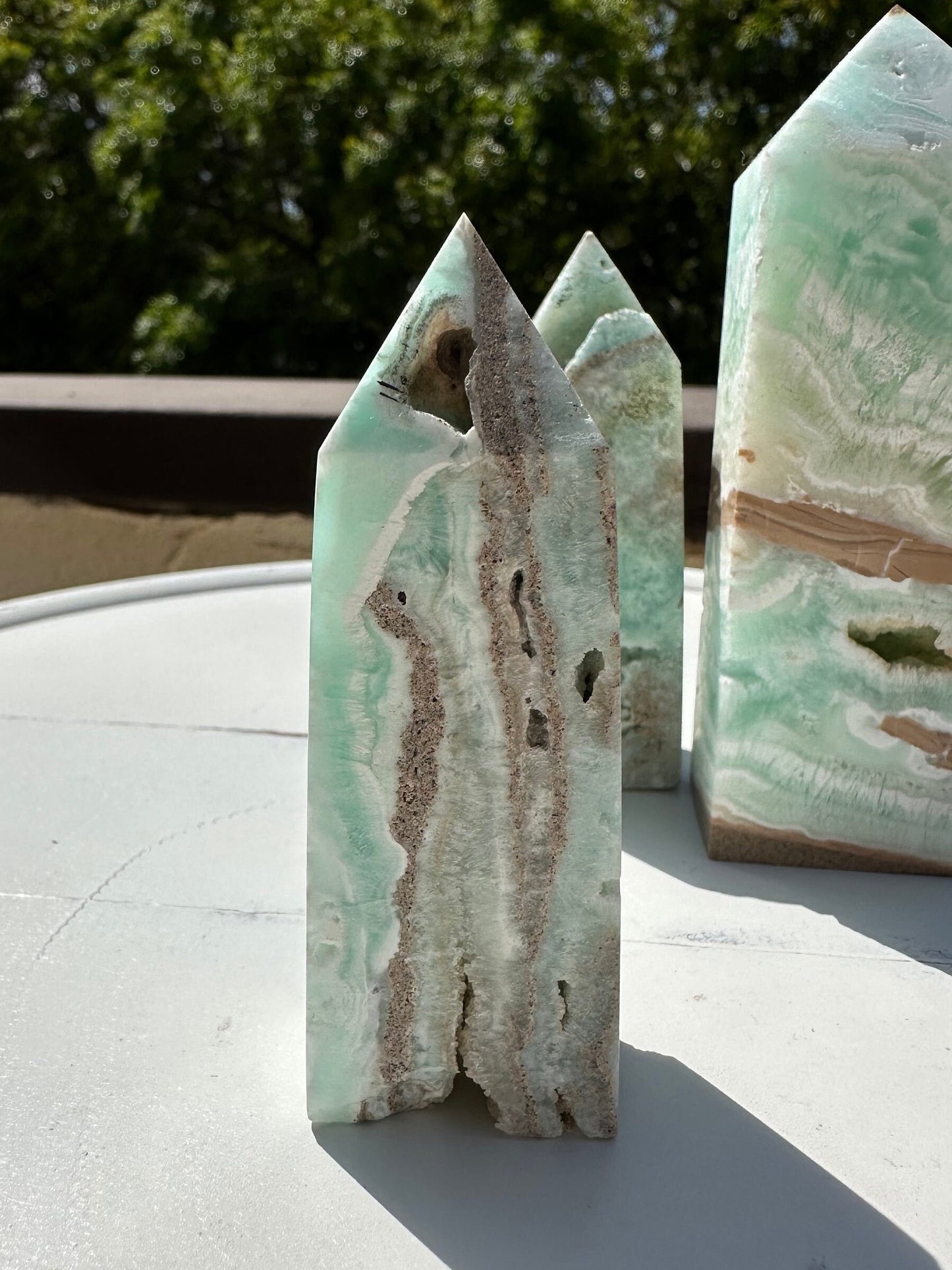 Rare grade Caribbean Calcite/ calcite tower/ Aragonite/ blue aragonite/ high quality/ premium quality