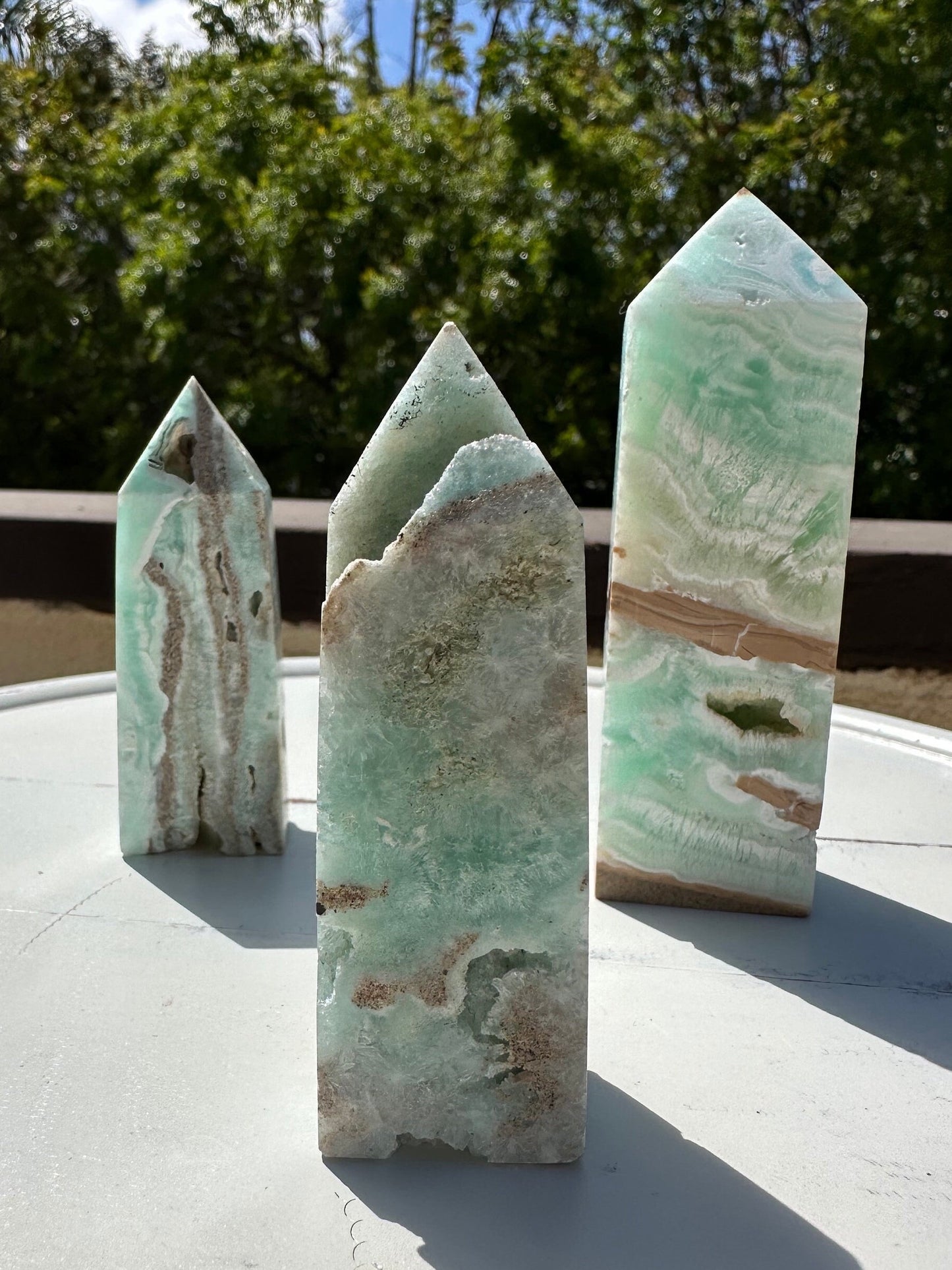 Rare grade Caribbean Calcite/ calcite tower/ Aragonite/ blue aragonite/ high quality/ premium quality