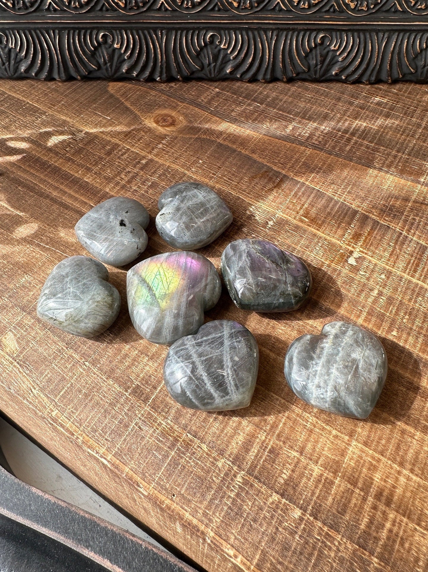 Labradorite heart high grade pink purple blue golden flash rainbow flash sunset labradorite rainbow flash flashy labradorite