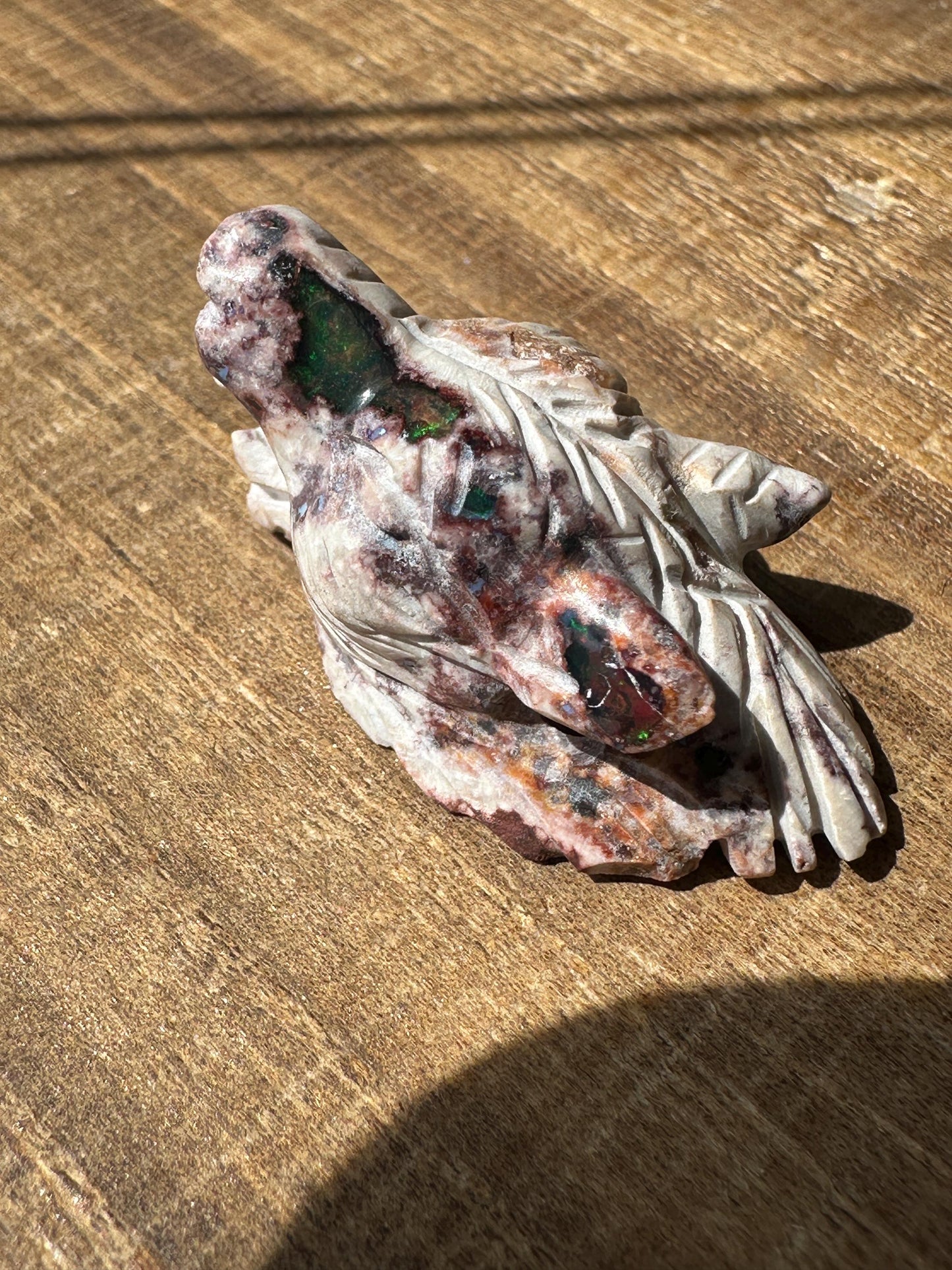 Cantera Opal Wolf, Mexican Jelly Opal, Opal in Matrix, High quality Mexican Cantara Opal, Cabochon Mexican Fire Opal, Jelly Opal, Water Opal
