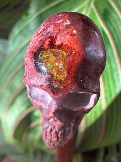 Skull Cantara Opal High Quality Cabochon Mexican Fire Opal Jelly Opal Water Opal, Opal in Matrix Opal in Rhyolite