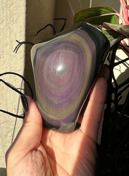 Rainbow Obsidian Free Form Heavens Eye Fire Obsidian