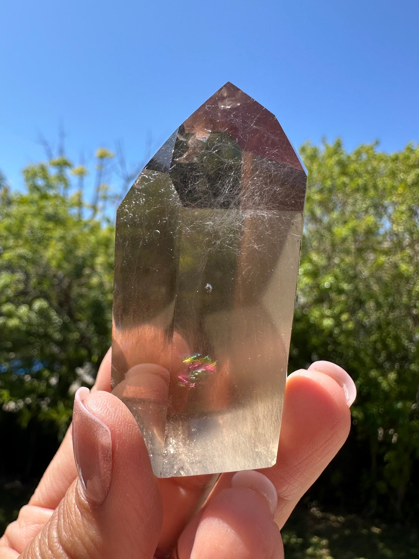 Silver Rutilated Smoky Quartz Rare Rutile Quartz High Quality