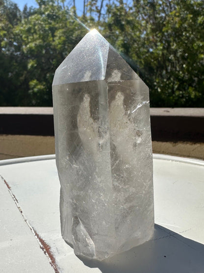 Lemurian Seed Phantom Quartz/ Grey Lemurian Quartz/ Black Phantom Quartz/ Rare Quartz/ High Grade Lemurian Tower