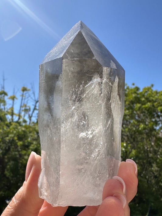 Lemurian Seed Phantom Quartz/ Grey Lemurian Quartz/ Black Phantom Quartz/ Rare Quartz/ High Grade Lemurian Tower