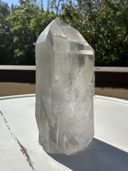 Lemurian Seed Phantom Quartz/ Grey Lemurian Quartz/ Black Phantom Quartz/ Rare Quartz/ High Grade Lemurian Tower