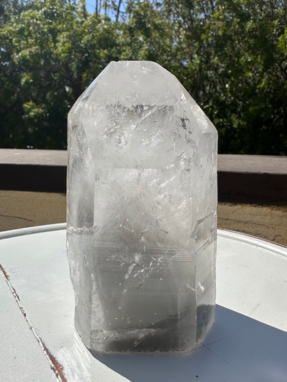 Lemurian Seed Phantom Quartz/ Grey Lemurian Quartz/ Black Phantom Quartz/ Rare Quartz/ High Grade Lemurian Tower