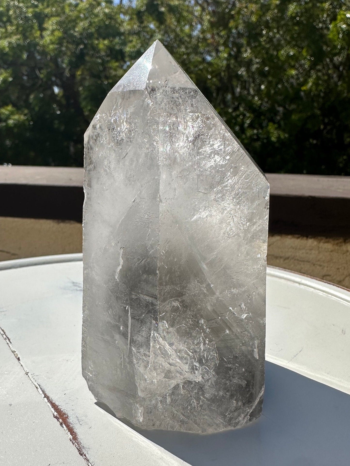 Lemurian Seed Phantom Quartz/ Grey Lemurian Quartz/ Black Phantom Quartz/ Rare Quartz/ High Grade Lemurian Tower