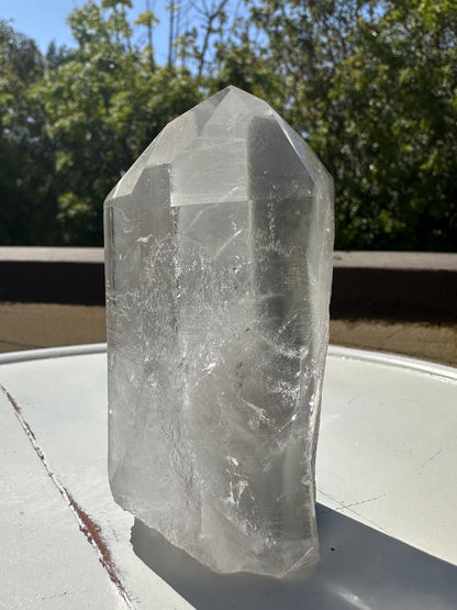 Lemurian Seed Phantom Quartz/ Grey Lemurian Quartz/ Black Phantom Quartz/ Rare Quartz/ High Grade Lemurian Tower