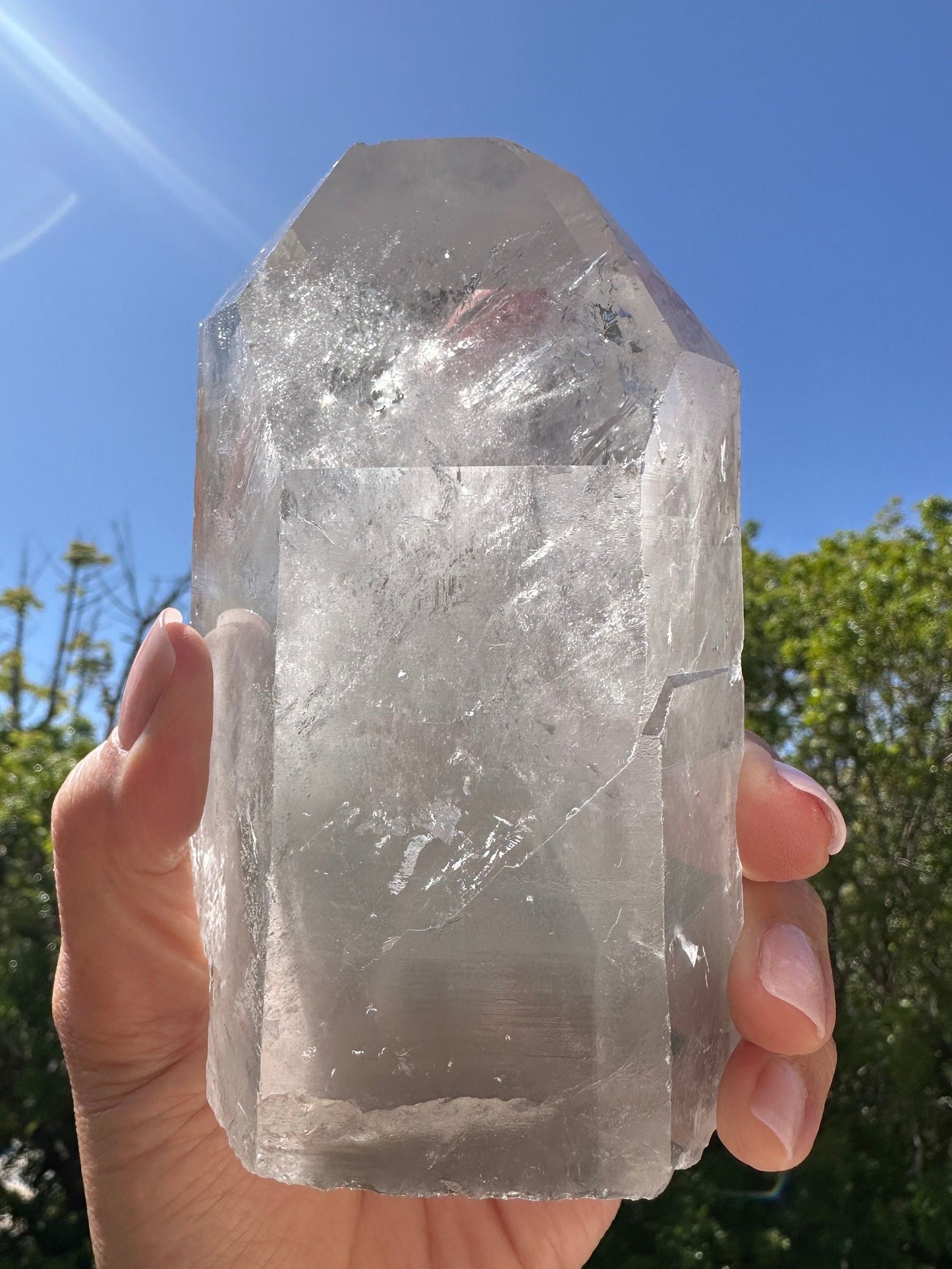 Lemurian Seed Phantom Quartz/ Grey Lemurian Quartz/ Black Phantom Quartz/ Rare Quartz/ High Grade Lemurian Tower