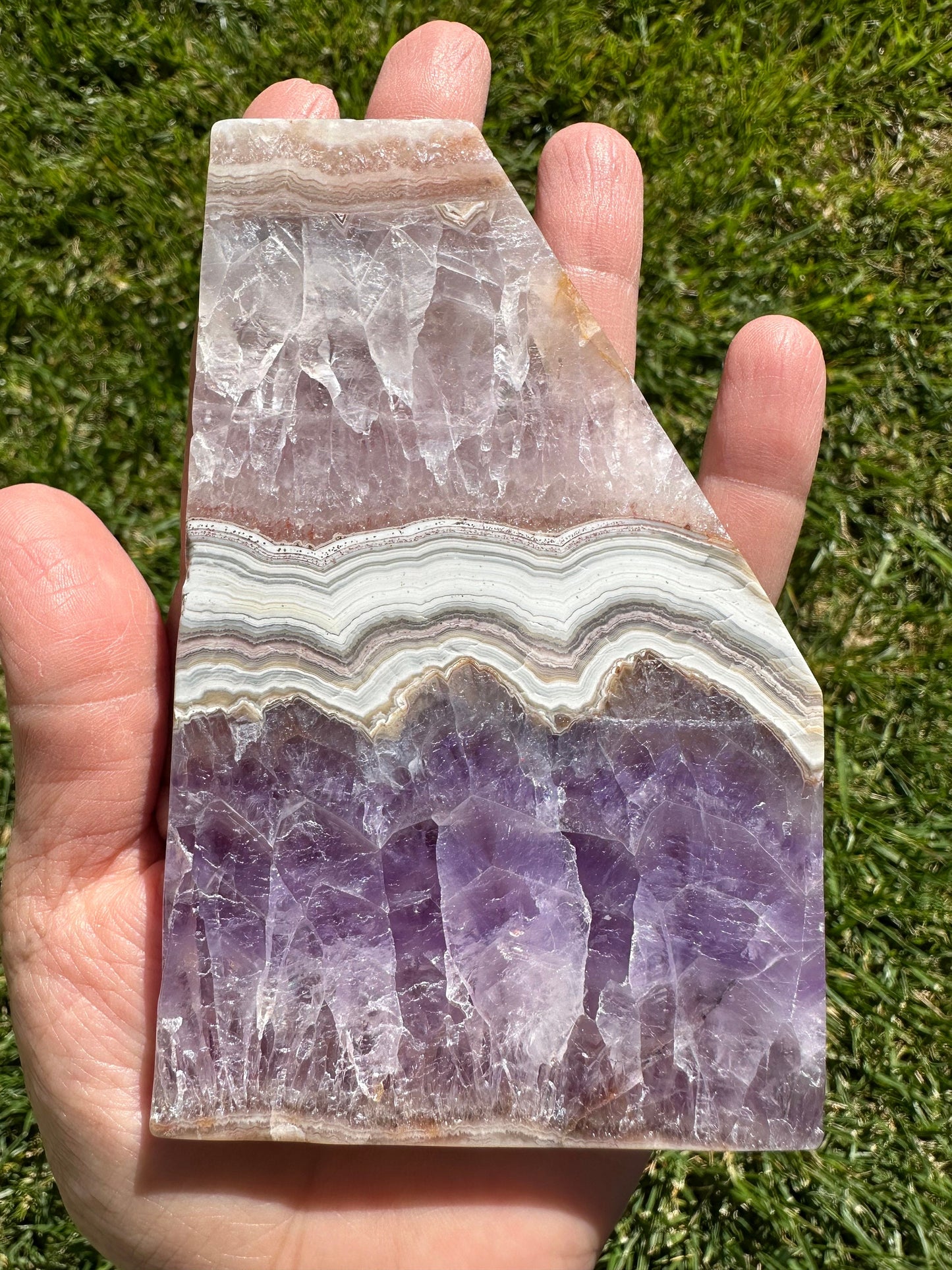 Crazy Lace Mexican Agate and Amethyst Slab/ Crazy Lace Agate Slab/ Pink Amethyst/ Purple Amethyst/ Quartz/ Rainbows/ Gemmy