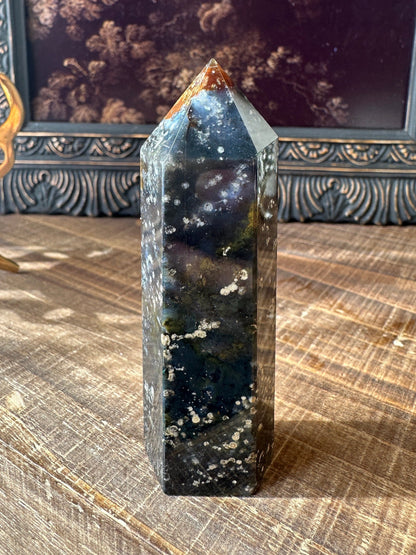 HQ Starry Sky Agate/ Chalcedony/ Agate Tower/ Rare Crystal