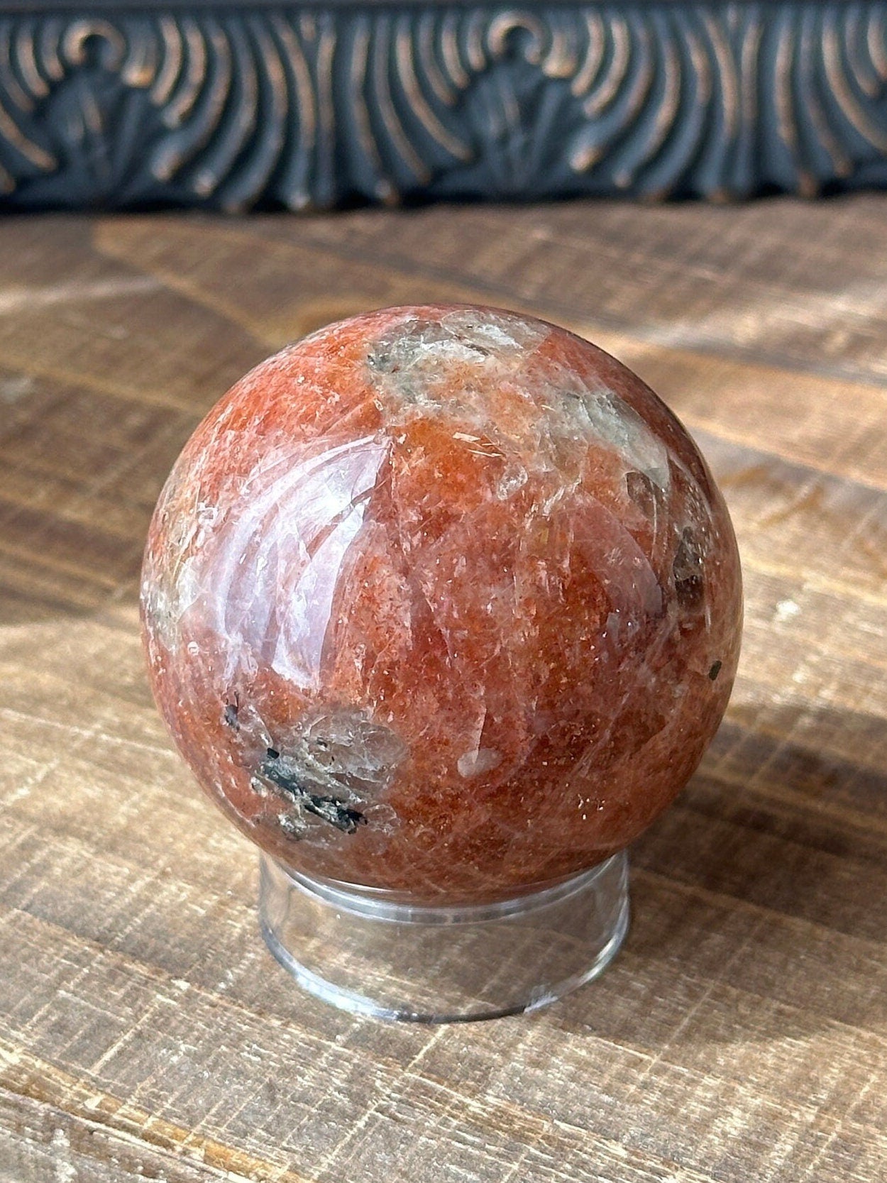 High Quality Sunstone Sphere Rainbow Sparkle Flashy