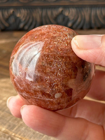 High Quality Sunstone Sphere Rainbow Sparkle Flashy