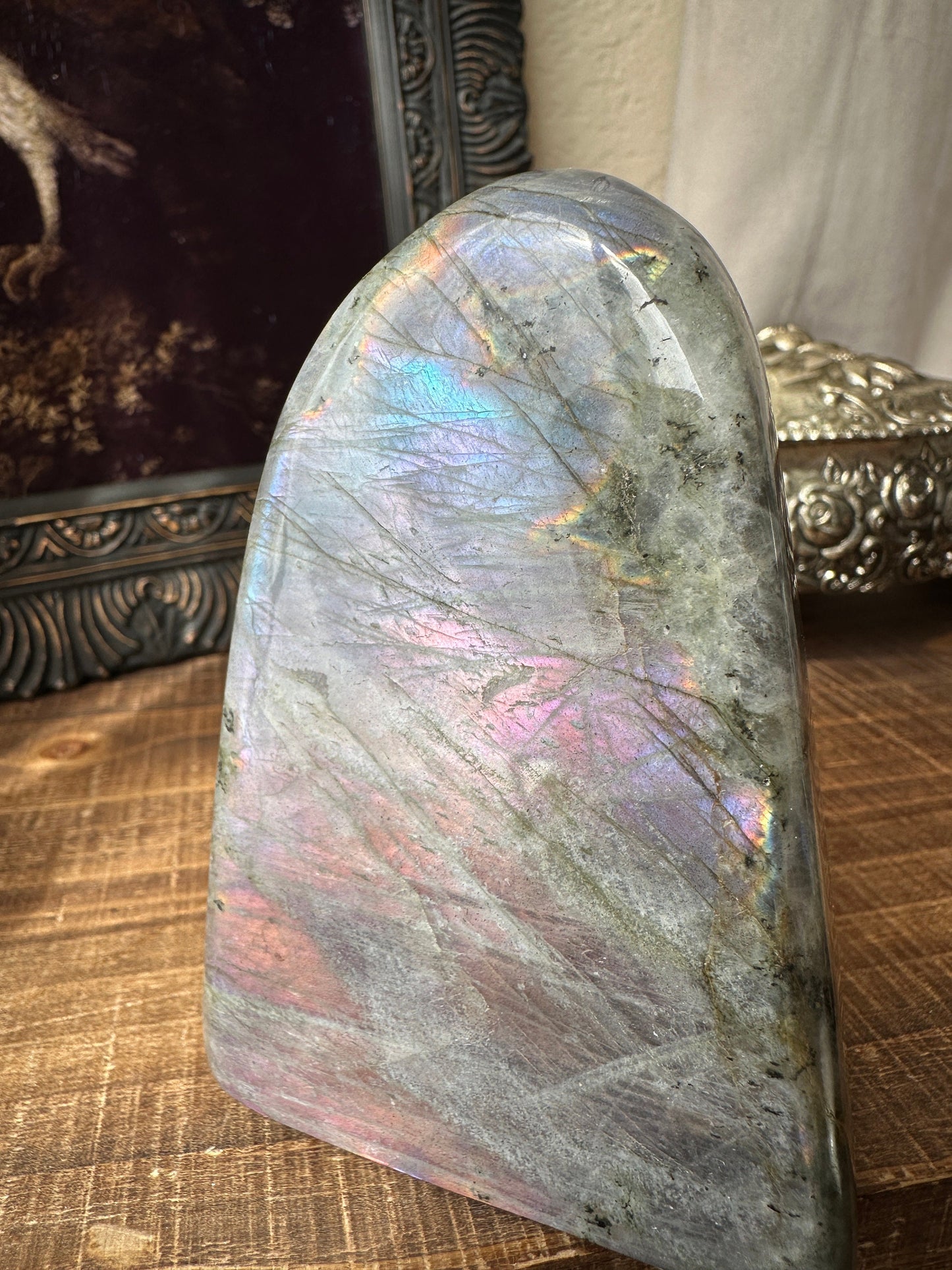 High Grade Labradorite Freeform Flashy Rainbow Flash Labradorite, Blue Green Purple Pink Golden Labradorite Sunset