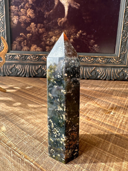 HQ Starry Sky Agate/ Chalcedony/ Agate Tower/ Rare Crystal