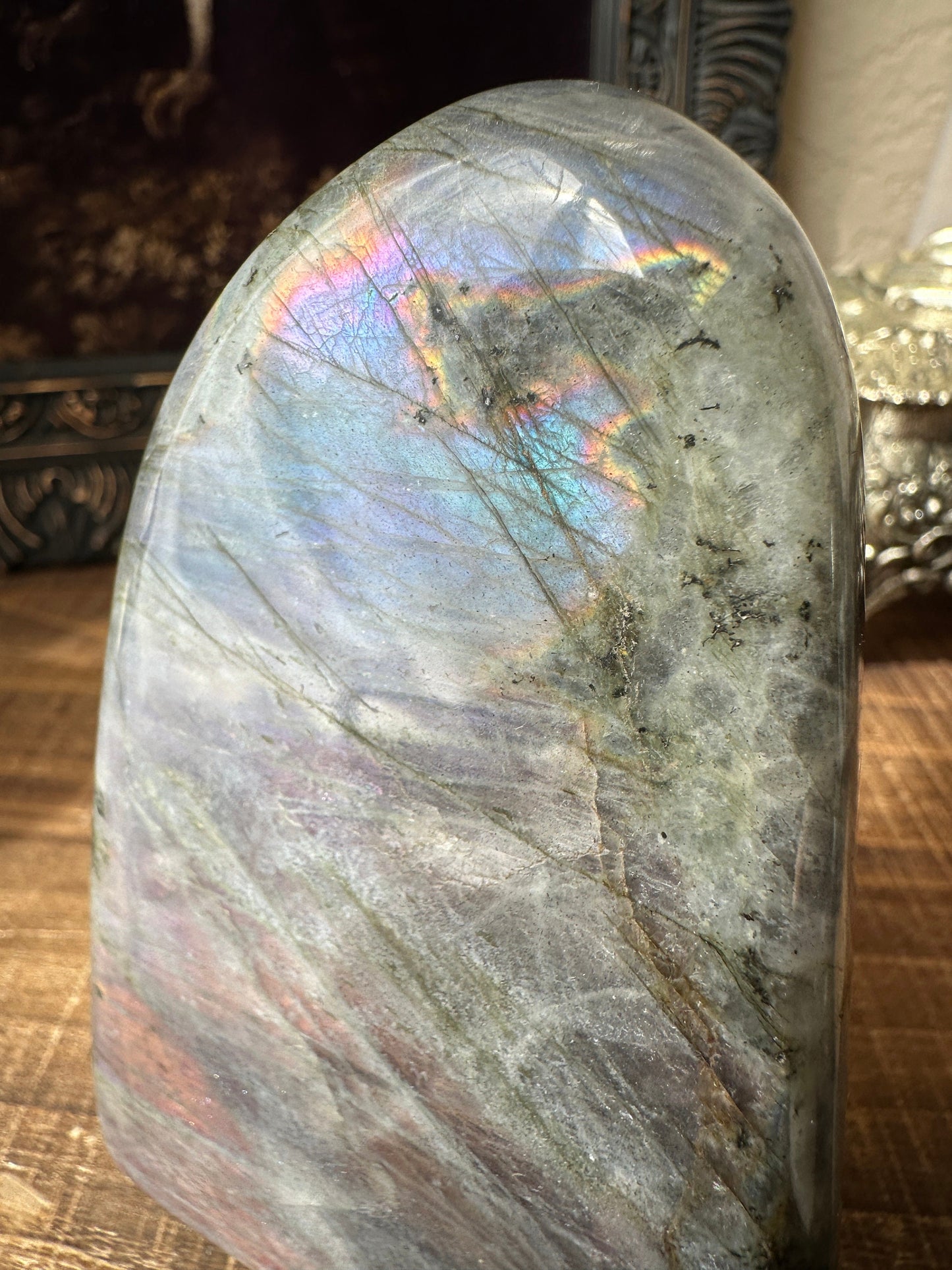 High Grade Labradorite Freeform Flashy Rainbow Flash Labradorite, Blue Green Purple Pink Golden Labradorite Sunset
