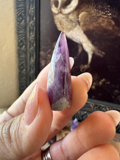 Trapiche Amethyst mini flames intuitively chosen