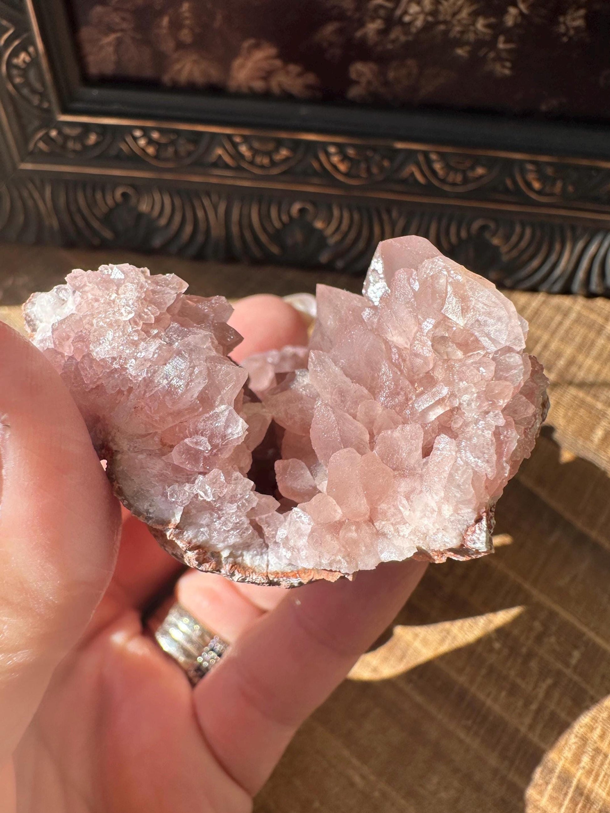 Raw AAA Grade High Quality Pink Amethyst Geode, Argentina, Pink Amethyst Cluster, Amethyst Flower, gemmy, high luster, high grade quartz