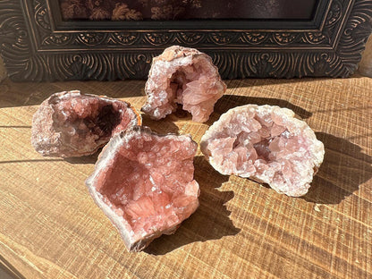 Raw AAA Grade High Quality Pink Amethyst Geode, Argentina, Pink Amethyst Cluster, lavender amethyst, gemmy, high luster, high grade quartz