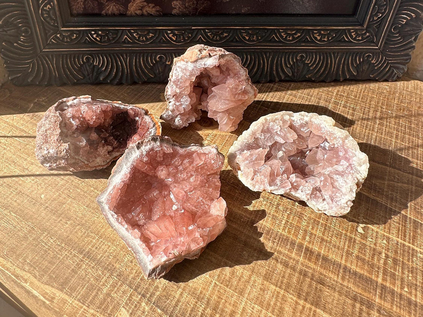 Raw AAA Grade High Quality Pink Amethyst Geode, Argentina, Pink Amethyst Cluster, Amethyst Flower, gemmy, high luster, high grade quartz