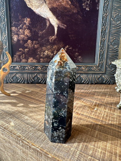 HQ Starry Sky Agate/ Chalcedony/ Agate Tower/ Rare Crystal