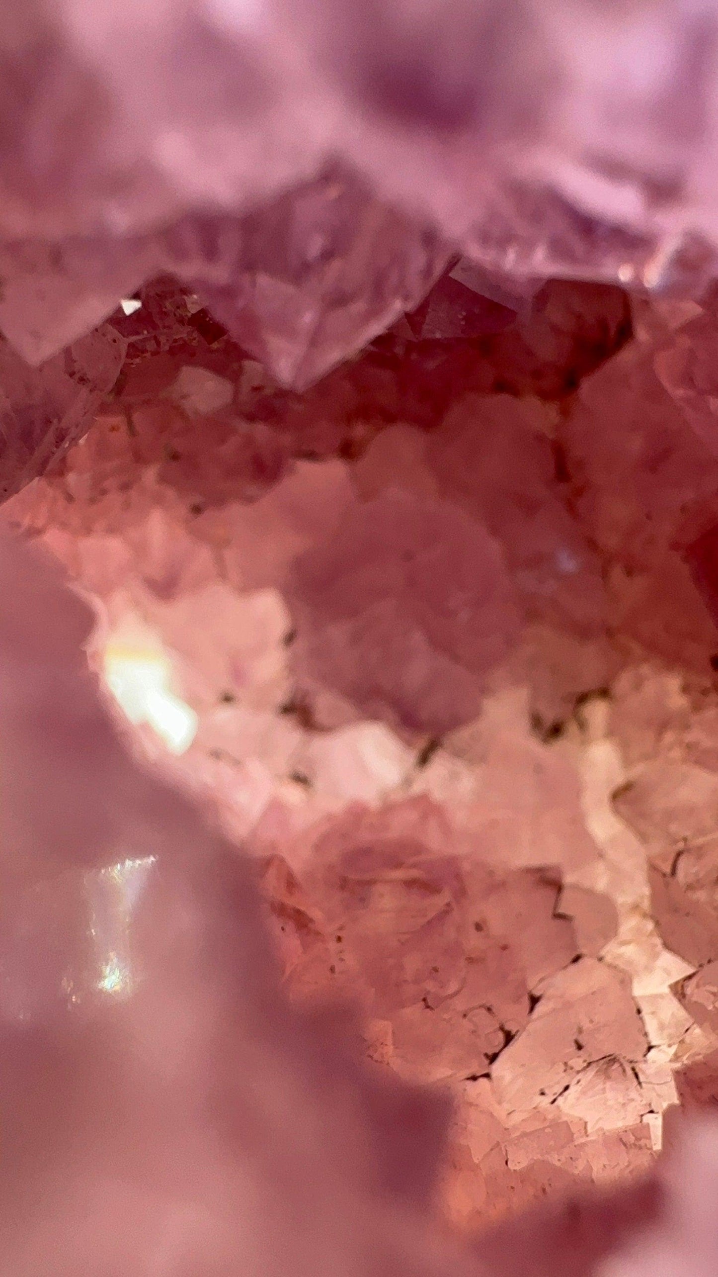 Flower agate sphere with druzy amethyst cave quartz gemmy