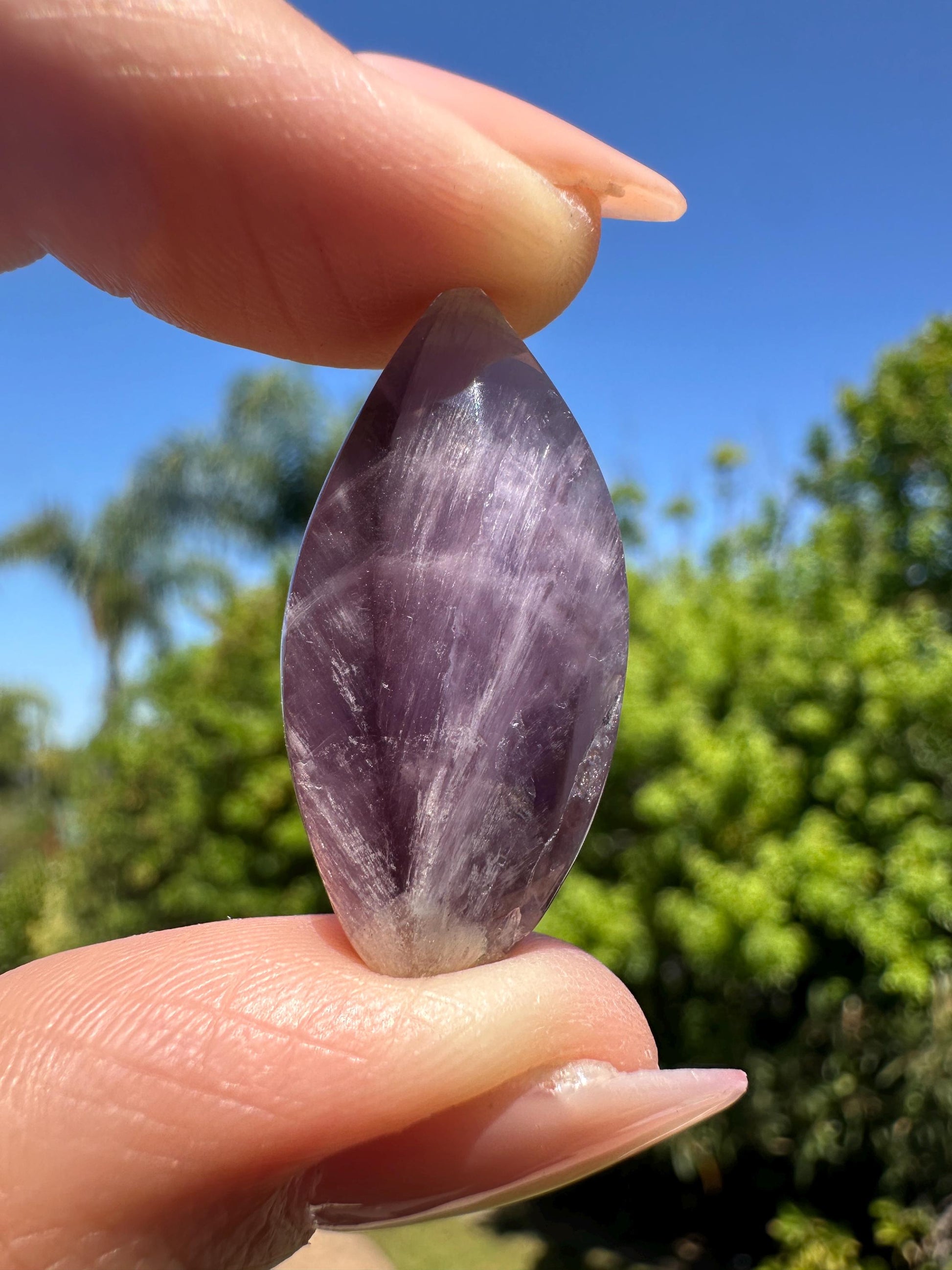 Trapiche Amethyst mini flames intuitively chosen