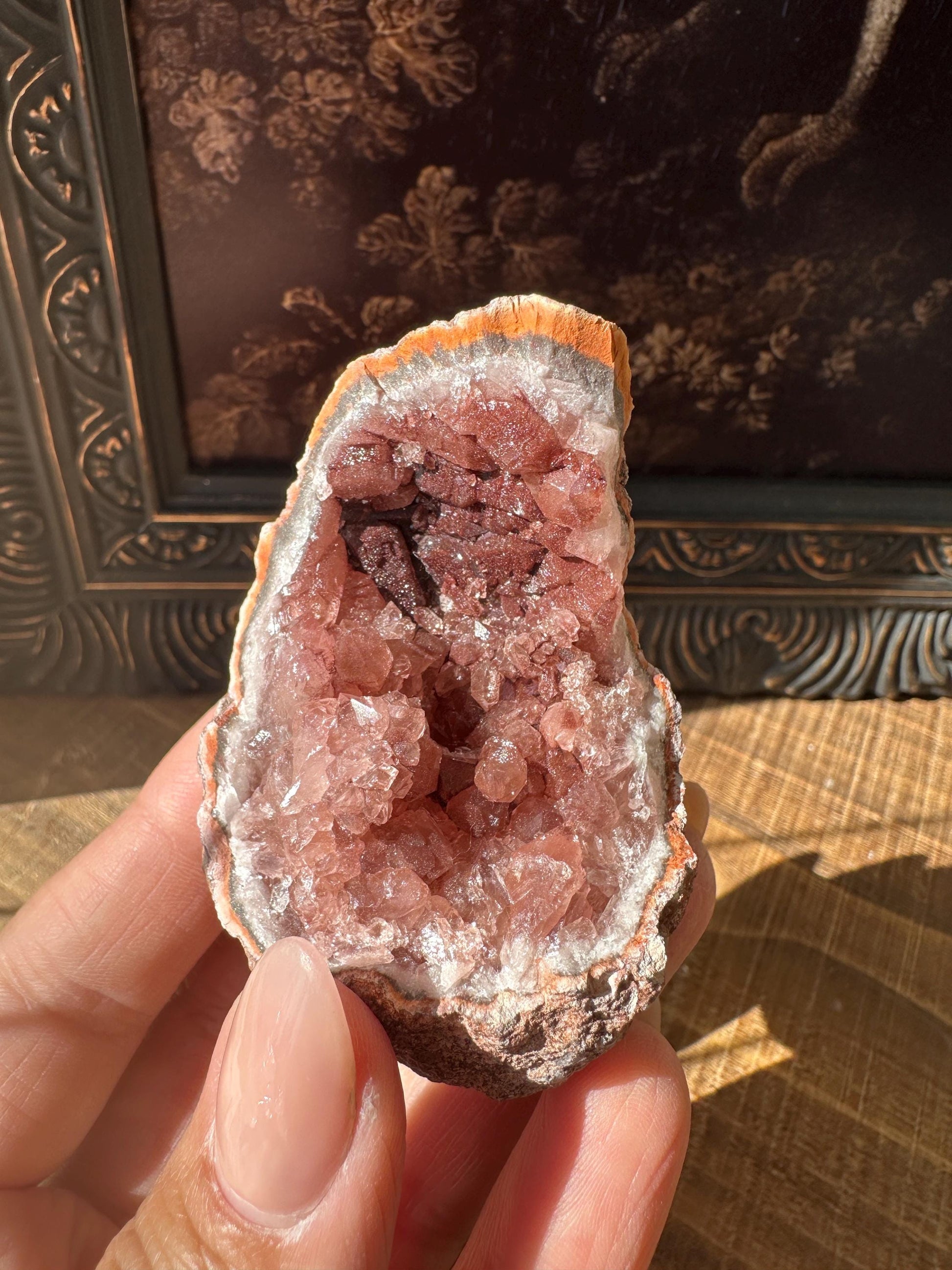 Raw AAA Grade High Quality Pink Amethyst Geode, Argentina, Pink Amethyst Cluster, Amethyst Flower, gemmy, high luster, high grade quartz