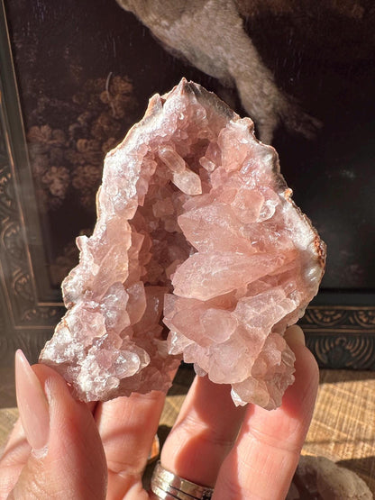 Raw AAA Grade High Quality Pink Amethyst Geode, Argentina, Pink Amethyst Cluster, Amethyst Flower, gemmy, high luster, high grade quartz