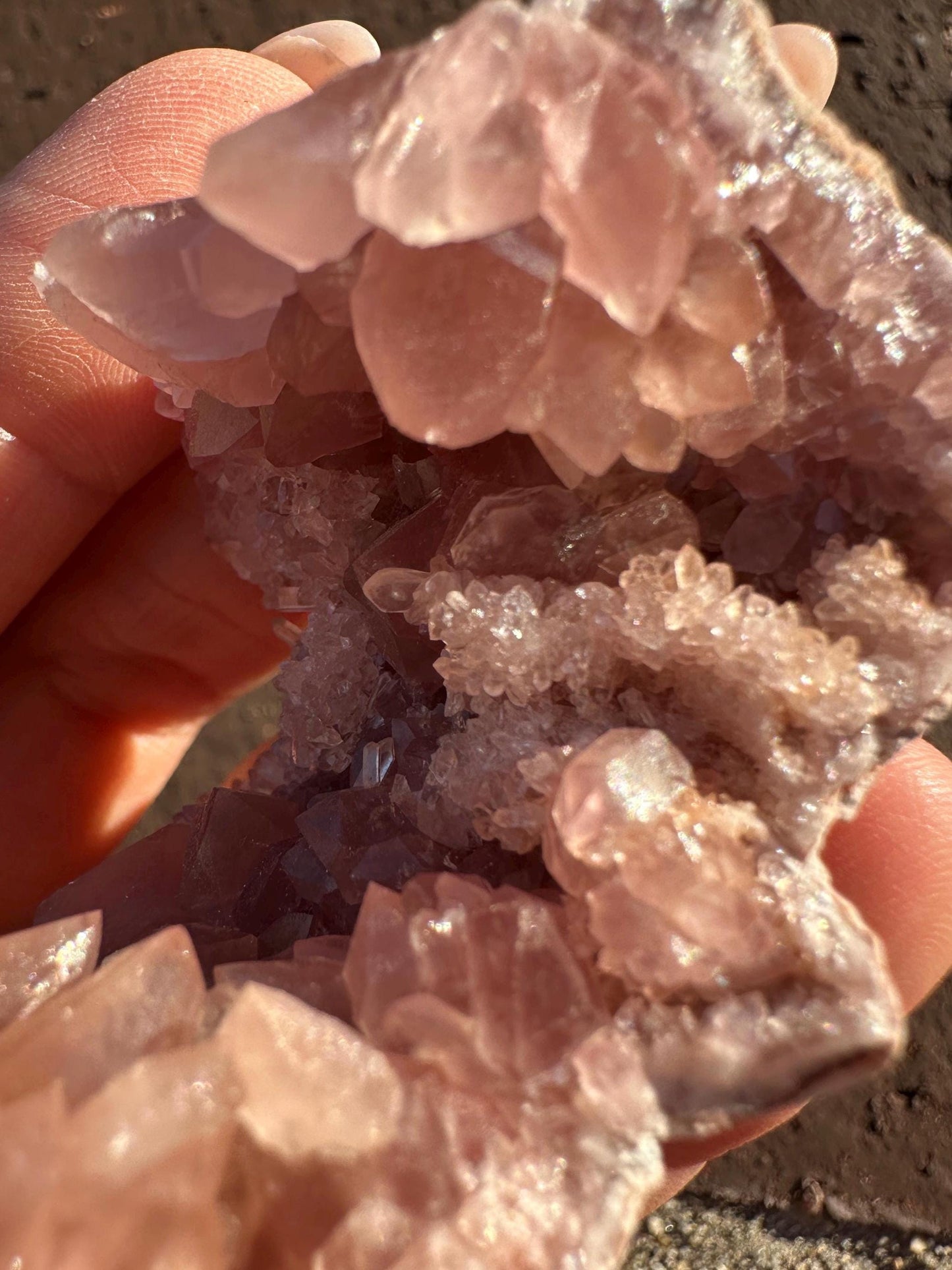 Raw AAA Grade High Quality Pink Amethyst Geode, Argentina, Pink Amethyst Cluster, Amethyst Flower, gemmy, high luster, high grade quartz