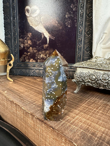 HQ Starry Sky Agate/ Chalcedony/ Agate Tower/ Rare Crystal