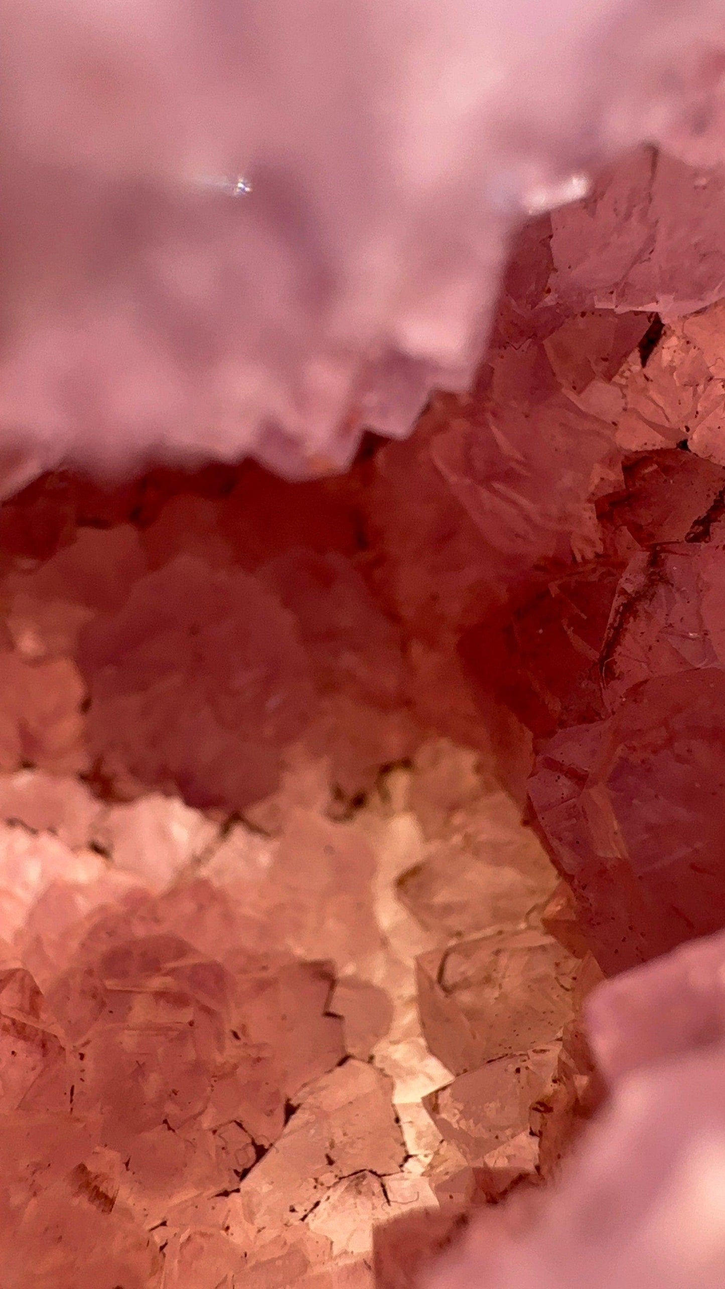 Flower agate sphere with druzy amethyst cave quartz gemmy