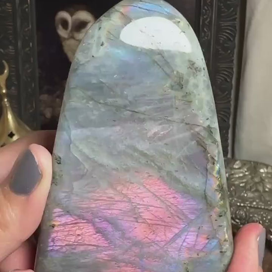 High Grade Labradorite Freeform Flashy Rainbow Flash Labradorite, Blue Green Purple Pink Golden Labradorite Sunset