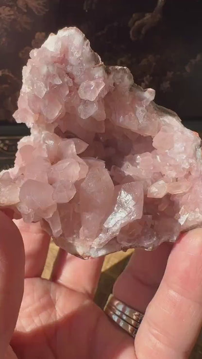 Raw AAA Grade High Quality Pink Amethyst Geode, Argentina, Pink Amethyst Cluster, Amethyst Flower, gemmy, high luster, high grade quartz