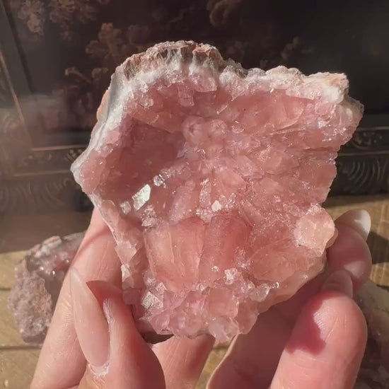 Raw AAA Grade High Quality Pink Amethyst Geode, Argentina, Pink Amethyst Cluster, Amethyst Flower, gemmy, high luster, high grade quartz