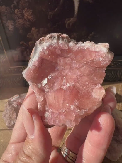 Raw AAA Grade High Quality Pink Amethyst Geode, Argentina, Pink Amethyst Cluster, Amethyst Flower, gemmy, high luster, high grade quartz