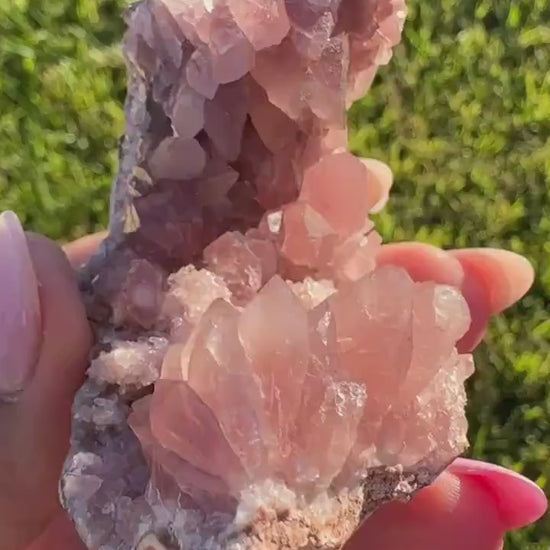 Raw AAA Grade High Quality Pink Amethyst Geode, Argentina, Pink Amethyst Cluster, Amethyst Flower, gemmy, high luster, high grade quartz