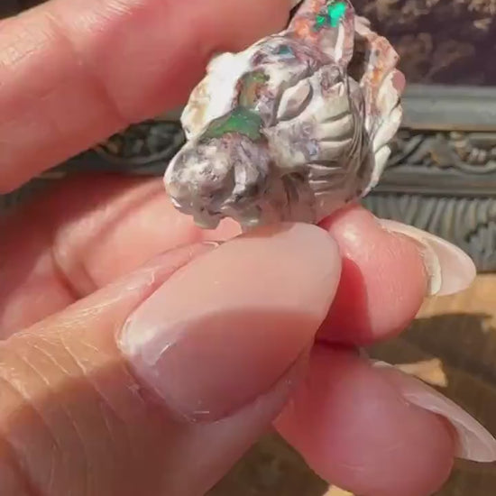 Cantera Opal Wolf, Mexican Jelly Opal, Opal in Matrix, High quality Mexican Cantara Opal, Cabochon Mexican Fire Opal, Jelly Opal, Water Opal