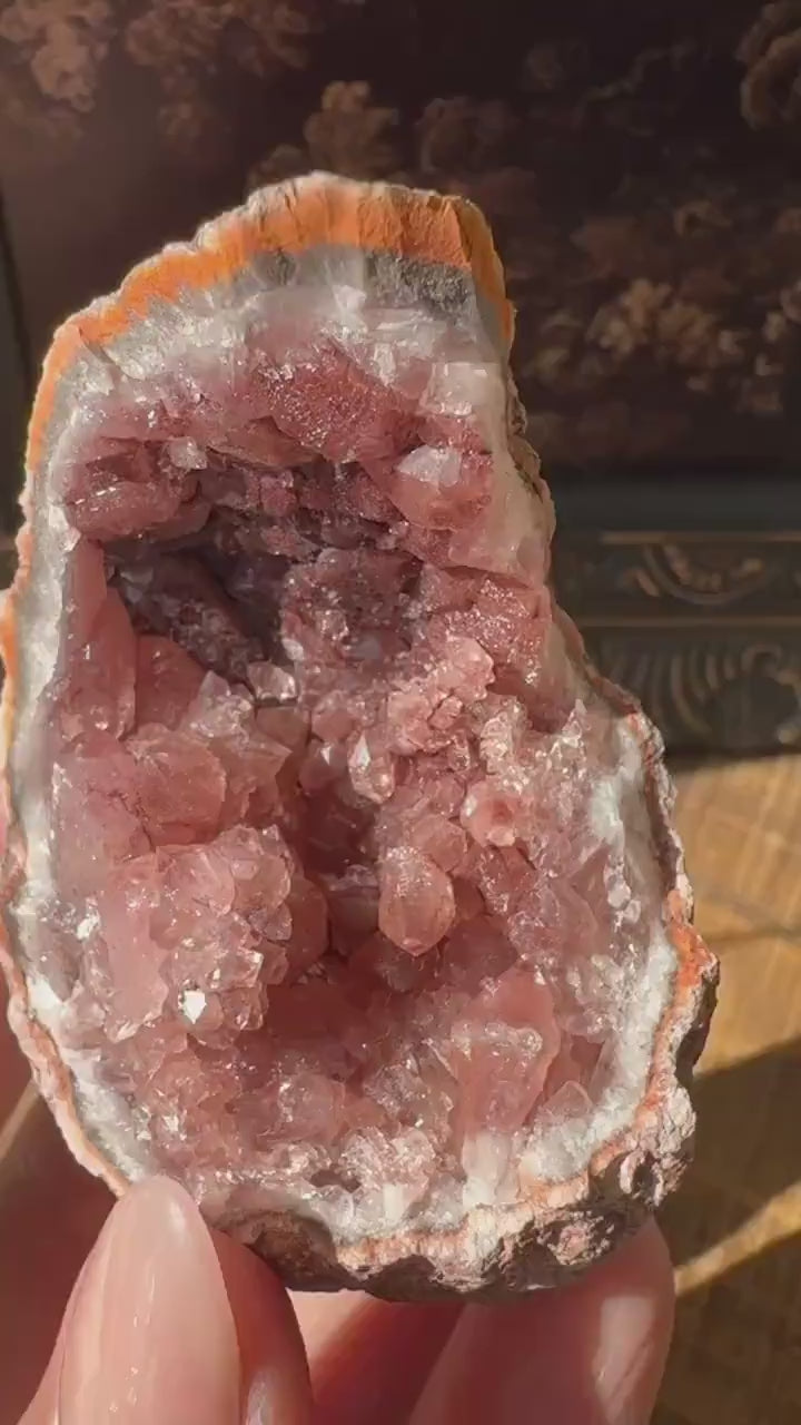 Raw AAA Grade High Quality Pink Amethyst Geode, Argentina, Pink Amethyst Cluster, Amethyst Flower, gemmy, high luster, high grade quartz