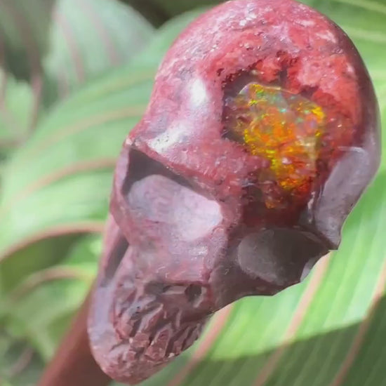 Skull Cantara Opal High Quality Cabochon Mexican Fire Opal Jelly Opal Water Opal, Opal in Matrix Opal in Rhyolite